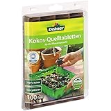 Dehner Kokos-Quelltabletten, mit Nährstoff-Mix, zur Anzucht von Stecklingen, Sämlingen und Saaten, Ø 38 mm, 100 Stück