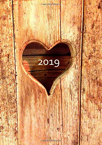 dicker TageBuch Kalender 2019 - DIN A4 - Herz aus Holz: Endlich genug Platz für dein Leben! 1 Tag =