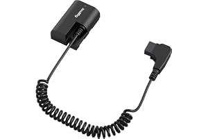 SMALLRIG D-TAP to LP-E6NH Dummy Battery, LP-E6NH Coiled Power Cable for Canon R5, R6, R7, R, R5C, 5D II/III/IV, 6D, 6D II, 7D