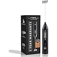 Nova Milk Frother Rechargable Coffee Frother Milk & Beater for Cold Latte 2In1 Handheld Blender and Egg Whisker | 1 Year Warranty Free Frothy Recipe E-Book (Whisker)