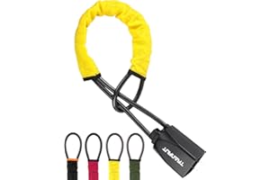Turnart Antirrobo Coche, Volante Antirrobo, Bloqueo Volante, Universal Para Coches, Camiones, Suvs Y Furgonetas, 3 Llaves (Amarillo)
