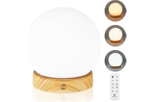 ‎DENG JR Deng Jr Tageslichtlampe 10000 Lux, Simulation von Tageslicht, Flimmer- und UV-freie LED-Technologie, Tageslichtleuchte mit Fernsteuerung, 3 Farbtemperaturen, Dimmer und Timer