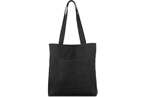 Kememo Corduroy Tote Bag with Zip, Shoulder Bag Women's Hobos Handbags Large Capacity Shopping Bag with Inner Pocket