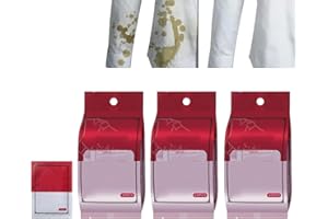 KOAHDE Clothing Stain Removal Wet Wipes,Individual Wrapped Cleaning Wipes,Stain Removal Wet Wipes,Mini Stain Remover Wipes,Emergency Stain Remover Wipes,Stain Remover Wet Wipes for Laundry,60PCS