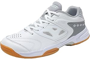 OMCAM Mens Volleyball Shoes Non-Slip Pickleball Sports Trainers Casual Fashion Racquetball Badminton Sneakers for Male