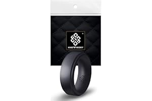 Knot Theory Silicone Rings for Men & Women, Breathable Comfort Fit Silicone Wedding Bands. Custom Engraving Rubber Wedding Rings