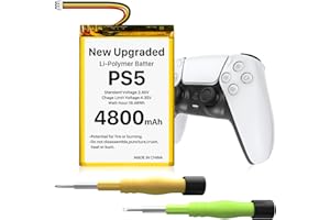 HUAENG PS5 akumulator do kontrolera, [ulepszony] 4800 mAh LIP1708 akumulator litowo-jonowy do Sony Playstation 5 Dualsense Controller CFI-ZCT1W, zamiennik zestawu akumulatorów PS5 LIP1708 z zestawem narzędzi