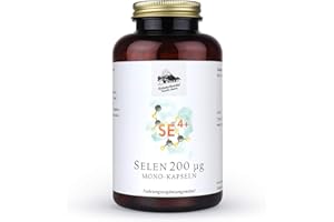 ‎KRÄUTERHANDEL SANKT ANTON KRÄUTERHANDEL SANKT ANTON- Selen 200 mcg Kapseln - 180 Kapseln - reines Selen - hochdosiert - Deutsche Premium Qualität (180 Kapseln)