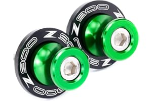 2BIRD Accessoires de Moto pour Kawasaki Z900 Z 900 Z650 Z 650 2017 2018 2019 2020 2021 8mm Motorfuke CNC SwingAm Spools Subssers sous-Support (Color : Z900 Green)