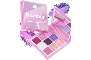 7DAYS Palette de Fards à paupières | Makeup Palettes de Fards à Paupières Nude Violet Nuances Pigmentées Longue durée avec Paillettes Dorées, 9g