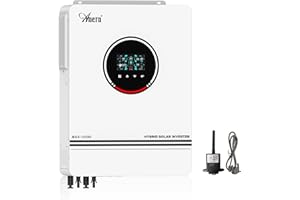 Anern 10,2KW Inverter Ibrido Solare 48VDC a 220V/230V AC off Grid Inverter Fotovoltaico con 160A MPPT, 2 ingressi FV, con modulo WiFi, Funziona Senza Batteria