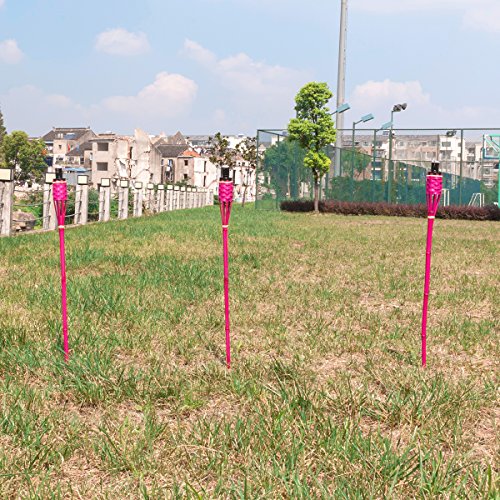 Topgoods 18 STK Gartenfackel 90 cm Rosa Bambusfackel Bambus Garten Fackel Gartenfackeln Deko - 5