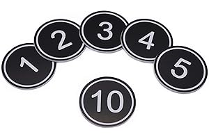 ‎NANTUN NanTun Plastiktisch Nummer Lagerung Schließfach Schrank Zahlen Pubs Restaurants Clubs Tags 300 Stück - Schwarz - 1 bis 300