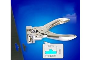 SATTIE ZHONGJIUYUAN Agujeros colgantes en forma de T perforadores de forma de mariposa perforadores manual de tarjeta de PVC y ranura para tarjeta de identificación