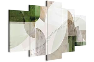 murando - Quadro Astratto 225x112 cm 5 Pezzi - Stampa su Tela Strutturata XXL Grande - Quadri Moderni Componibili Camera da Letto Matrimoniale - Stampe da Parete Arte a-A-10480-b-a