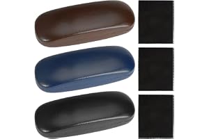 6 étuis à Lunettes Souples En Cuir PU - Avec Mousqueton, Multi-couleurs - Protection Et Transport Facile - 3