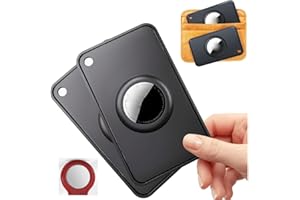 BOTTLE BEAT Ultra-Thin AirTag Cardholder for Apple AirTags [2 Pack] - Anti-Lost, Anti-fall, Secure Card Case​ for Wallet, Purse, Handbag, Clutch Bags & more - Slim & Flexible Air Tag Wallet Card Holder Accessory