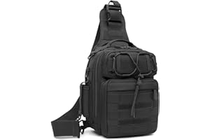Explokit Tactical Sling Bag Mens One Strap Shoulder Backpack Fly Fishing Bag EDC Crossbody Chest Pack for Outdoor Hiking Cycling Traveling