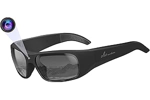 OHO SUNSHINE Gafas de sol de vídeo de resistencia al agua de 32 GB, cámara de acción deportiva al aire libre 1080 HD y lentes de seguridad polarizadas UV400, deporte unisex