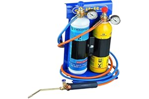 KEMPER – Soplete BI Gas Profesional OXYKIT 3300°C con reductores de gas manómetros +2 puntas Kit completo Soldadura y Soldadura