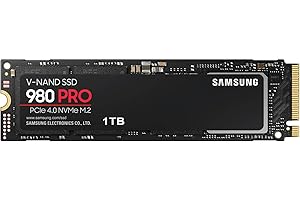 Samsung 980 PRO MZ-V8P1T0BW | Disque SSD Interne NVMe M.2, PCIe 4.0, 1 To, Contrôle thermique intelligent - Compatible PS5