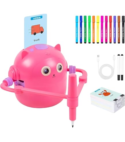 Générique Robot Dessinateur Enfant Rechargeable avec 100 Cartes et 12 Stylos ,Robots Qui Dessine Tout Seul,Aide Les Enfant à Apprendre à Dessiner Générique Robot Dessinateur Enfant Rechargeable avec 100 Cartes et 12 Stylos ,Robots Qui Dessine Tout Seul,Aide Les Enfant à Apprendre à Dessiner