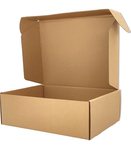 Scatole In Cartone Ondulato 35x25x18 Cm, Set Da 10 - Leggere, Resistenti, Per Traslochi, Spedizioni, Imballaggi, Made In Italy