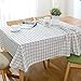 Produktbild Tablecloth CLOTHES UK- Nordic Cotton Leinen Abdeckung Tischdecke Tischtuch Kleine Fresh Square Gitter Home Und Küche Pflegeleicht Waschbare Tischdecke Tischdecke (Farbe : Weiß, größe : 120x120cm)