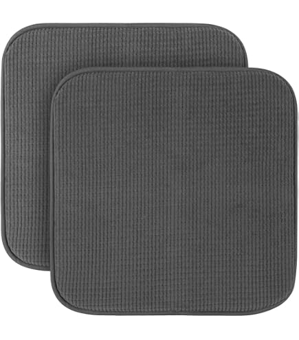Coussin De Chaise Round 35/40/45/50cm - Housse Peluche, Mousse Dense, Antidérapant - Pour Jardin, Cuisine, Bureau