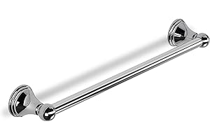 Croydex Westminster Wall Mounted Towel Rail with Zinc Alloy Construction, Chrome