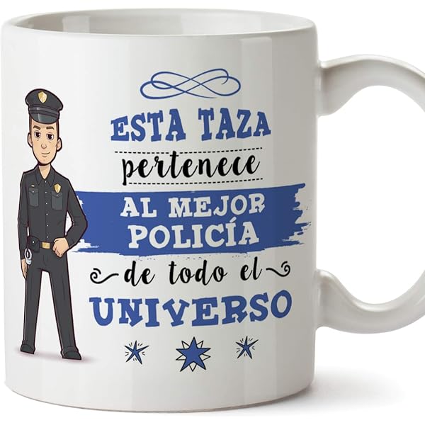 Calzini 'Polizia Con Superpoteri' – 80% Cotone, Unisex, Made In Spain, Taglia 41-45, Blu