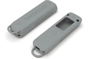 Protective Silicone Case Shockproof Soft Skin Cover for Radiacode 102, 103 Radiation Detector with Carabiner (Grey)