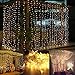 Produktbild AGM 300er Led 3X3 Meter Lichterkette Drinnen Outdoor LED wasserdicht Fee-Schnur-Vorhang-Licht für Party,Weihnachten,Hotel,Festival...(Warmweiß)