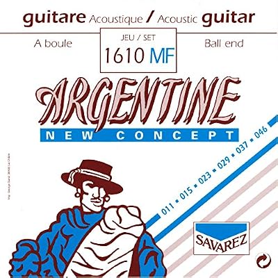 Savarez Argentine 1610MF - Jeu de cordes à boule guitare Manouche - tirant 11-46