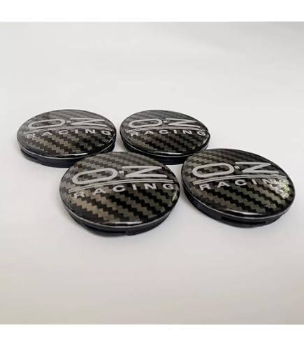 4Pcs 70mm Car Hub Centre Caps For OZ Racing Wheels - ABS/PVC, Scratch-Resistant, Decorative Wheel Badge Covers