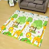 DELT Katlanabilir &Ccedil;ift taraflı &Ccedil;ocuk Bebek Oyun Matı Oyun Aktivite Halısı - 150x200x1 cm (&Ccedil;ANTALI)