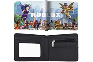 LGQHCE Robl-Ox Anime Image Porte Monnaie Portefeuilles Enfants Wallet Robl-Ox Enfant Jeu PU Cuir Bourse Wallets pour Enfants Garçons Filles Animé Conception Dessin Animé