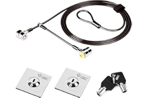 I3C Laptopschloss Hardware-Sicherheits Schloss Anti-Diebstahl-Kombinationsschloss, Starke Twin-Lock-Köpfe 2,05 m für Für Notebook-PC Tablet-PC-LCD-Monitor