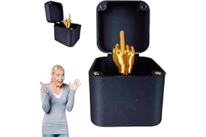 SSKHE 2PCS Boîte Surprise Doigt d'Honneur - Cadeau Farce Pop Up pour Adultes, Décoration Bureau Maison, Cadeau Drôle Noël
