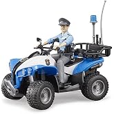 Bruder - Bworld ATV Police Vehicle & Female Police Officer And Accessories Scale Model