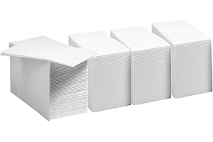 JEBBLAS Guest Towels Disposable Cloth Like Paper Christmas Paper Towles Hand Napkins Soft, Absorbent, Paper Hand Towels for Kitchen, Bathroom, Parties, Weddings, Dinners or Events (White, 200 Pack)