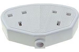 DENCON 2GANG Rubber 13A Socket 9422WNB