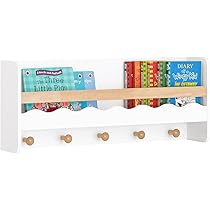 roba Wandgarderobe, 1 Ablage, 5 Haken weiß, für Wand Diele/Bad oder Garderobe im Kinderzimmer