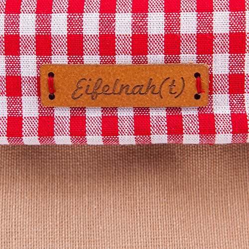 Eifelnah(t) Utensilo Set | Nusskorb oder Brotkorb | echte Handarbeit aus der Eifel | aussen Baumwollen in Leinen-Optik innen Baumwolle | dick gefüttert | standfest | 2 Körbe im Set enthalten - 5