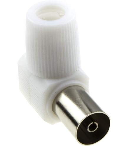 Spina Per Antenna TV Ad Angolo - Fissaggio A Vite Per Diametro 13mm - PVC E Ferro Cadmiato - Foto 8