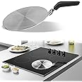 Induction Hob Converter Plate,Heat Diffuser Plate Stainless Steel,13cm/20cm Stovetop Heat Diffuser Cooktop Heat Diffuser Cooking Induction Adapter for Moka Pot,Coffee Cookware(20cm)