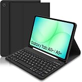 &Ntilde; Spanish Keyboard Case for Samsung Galaxy Tab A11+ 2025/A9+ 2023 | Removable Keyboard Protective Case with Pen Holder for Ga