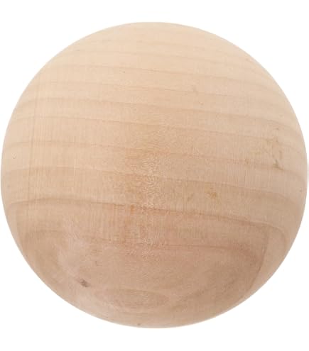 Palline Di Legno Fai Da Te GNIEMCKIN 20 Palline Di Legno Non Finite Da 5,1 Cm - Sfere Per Progetti Fai Da Te, Decorazioni Palline Legno Per Artigianato Intaglio Supporti Piante