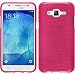 Produktbild PhoneNatic Case für Samsung Galaxy J7 Hülle Silikon pink brushed Cover Galaxy J7 Tasche + 2 Schutzfolien