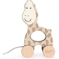 Matchstick Monkey, Playtime Wooden Pull Along Toy, Race or Push to Encourage Imaginative and Creative Play, Easy Grip, 12 Months Old+, Giraffe